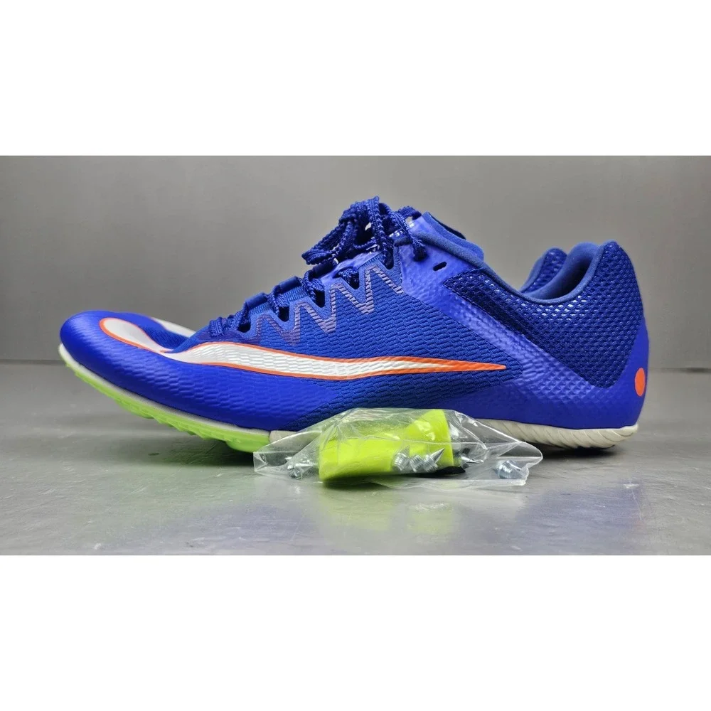 Nike Zoom Rival Sprint Track Spikes Mens 9 Blue Orange‎ DC8753-401 NWOB